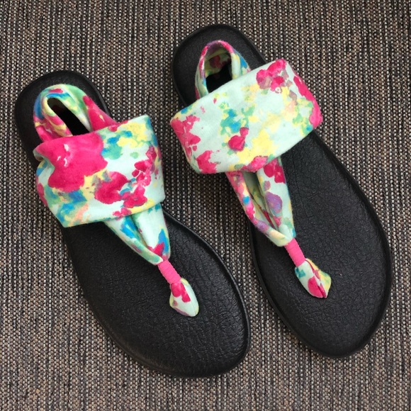 Sanuk Shoes - Sanuk Colorful Sling Yoga Sandal 10